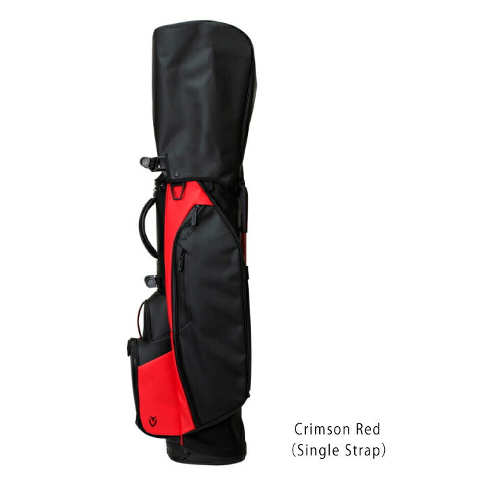 【送料無料】VESSEL GOLF ベゼルゴルフ メンズ レディース スタンドキャディバッグ PLAYER 4.0 Stand SINGLE シングルストラップ vessel-4-crimson