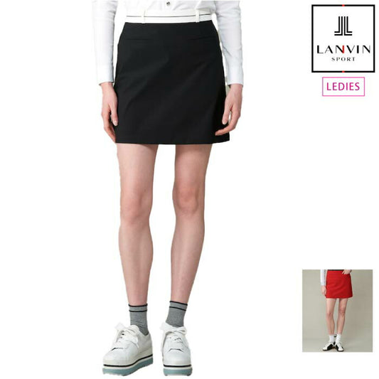 LANVIN SPORT ランバン スポール ゴルフウェア レディース Aライン大人丈スカート(総丈43.5cm)【ストレッチ】 VG4FSK20L