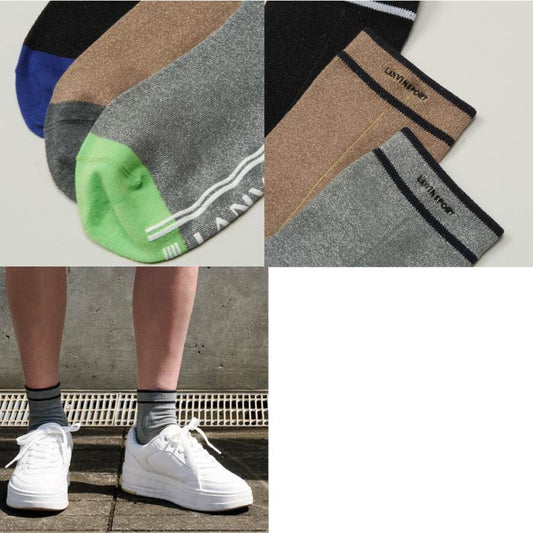 LANVIN SPORT ランバン スポール レディース ソフトラメミドル丈ソックス VG4FSO20L