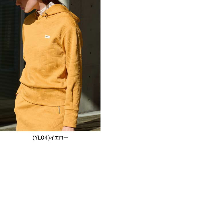 LANVIN SPORT ランバン スポール ゴルフウェア レディース モノグラム柄マトラッセパーカー セットアップ対応 VG4FSW40L