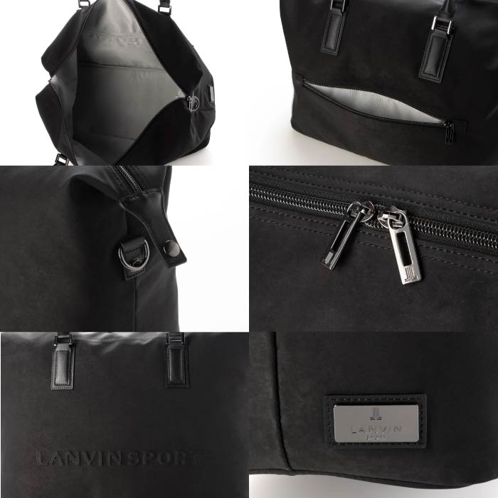 LANVIN SPORT ランバン スポール ゴルフ メンズ レディース スエード調ボストンバッグ vg5fbb01m