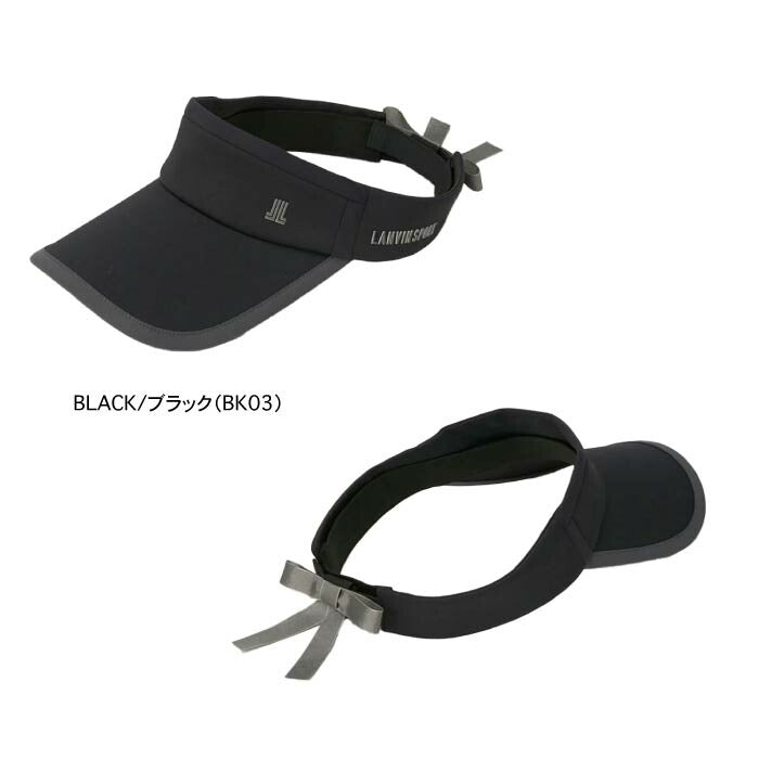 LANVIN SPORT ランバン スポール レディース サンバイザー リボン取り外し可能 きれいめ サイズ調節可能 VG5FCP51L