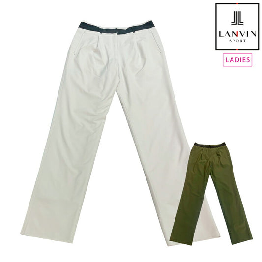 LANVIN SPORT ランバン スポール ゴルフウェア レディース ロングパンツ ヒートナビメッシュわた裏付きパンツ 蓄熱保温 はっ水 VG5FLP71L