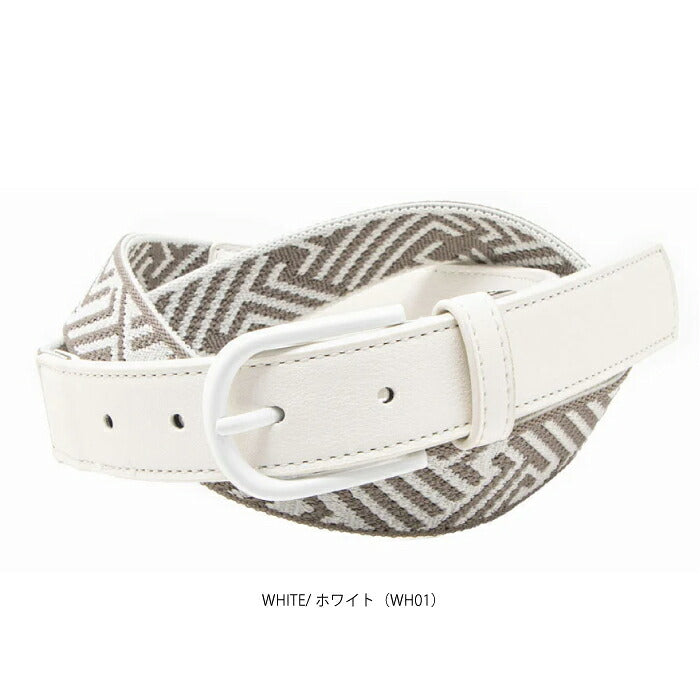 LANVIN SPORT ランバン スポール ゴルフウェア レディース ゴムメッシュベルト サイズ調整可能 vg5sbl11l