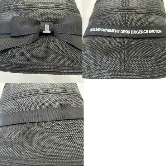 LANVIN SPORT ランバン スポール レディース ゴルフ ペーパーハット グログランリボン付き 通気 部分UVカット VG5SCP74L