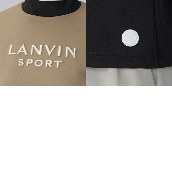 LANVIN SPORT ランバン スポール レディース ゴルフウェア レイヤード調5分袖シャツ【UV】VG5SHS21L