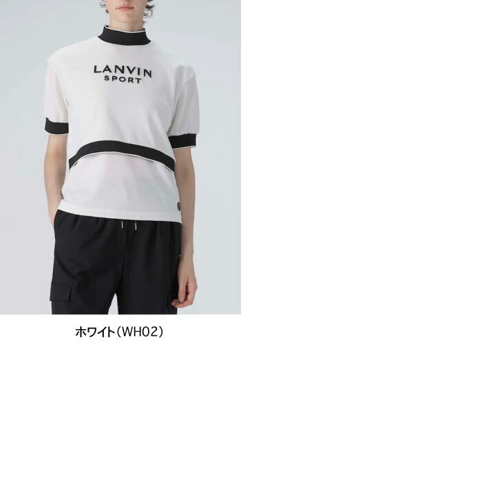 LANVIN SPORT ランバン スポール レディース ゴルフウェア レイヤード調5分袖シャツ【UV】VG5SHS21L