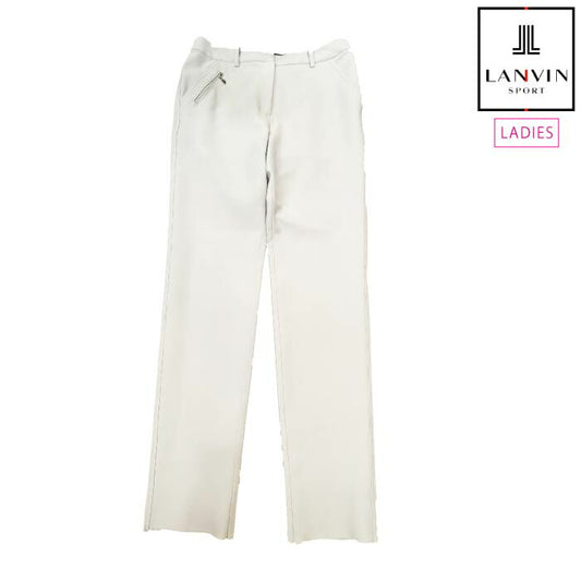 LANVIN SPORT ランバン スポール ゴルフウェア レディース シャドーストライプジャカードロングパンツ ストレッチ はっ水 VG5SLP31L 春夏 2025