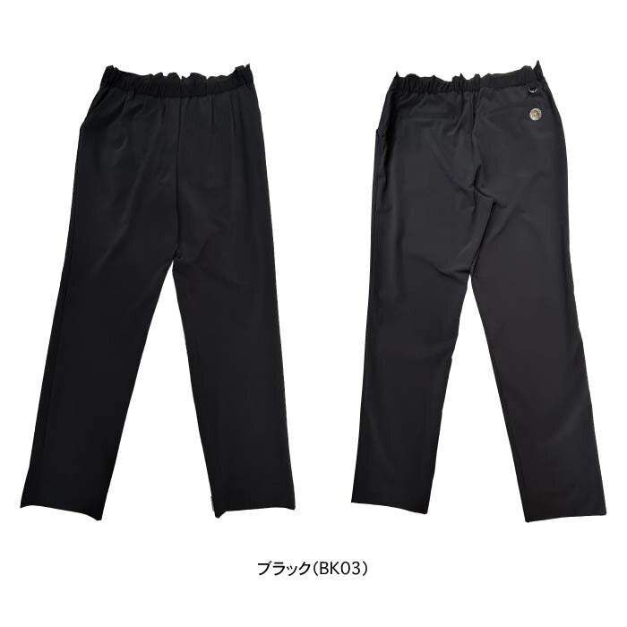 LANVIN SPORT ランバン スポール ゴルフウェア レディース ウエストギャザー 9分丈イージーパンツ UV/ストレッチ VG5SLP52L