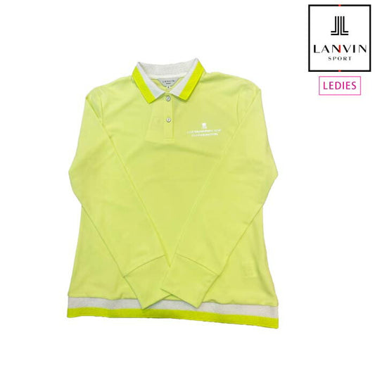 LANVIN SPORT ランバン スポール ゴルフウェア レディース SUNSCREEN ストレッチ 長袖ポロシャツ VG5SLS02L