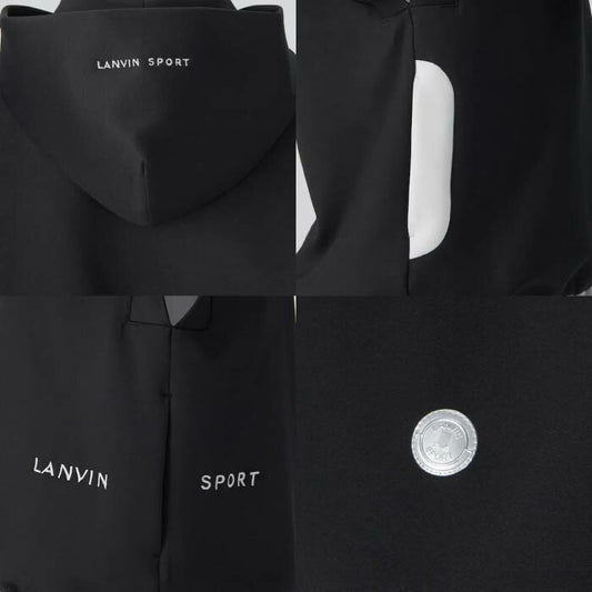 LANVIN SPORT ランバン スポール ゴルフウェア レディース ドロップショルダーフーディベスト ストレッチ VG5SVE21L