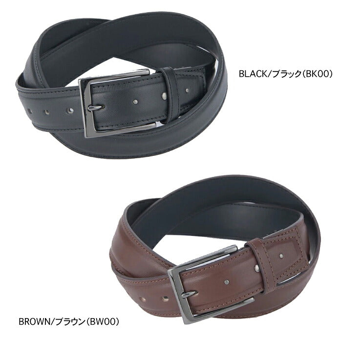 LANVIN SPORT ランバン スポール ゴルフウェア メンズ 脇グログラン型押しベルト スタイリッシュ 本革 サイズ調整仕様 vg6fbl04m