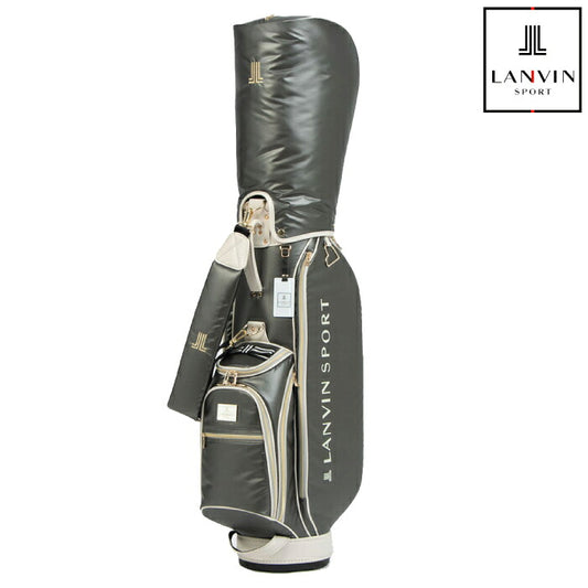 LANVIN SPORT ランバン スポール ゴルフ レディース HEART COLLECTION キャディバッグ 46インチ対応 8.5型 エレガントな光沢 大きめサイズポケット VG6SCB02L
