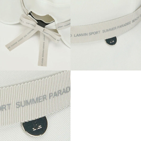 LANVIN SPORT ランバン スポール ゴルフウェア レディース ツバ広ハット 帽子 UV 遮光性 遮熱効果 熱中症対策 vg6scp71l