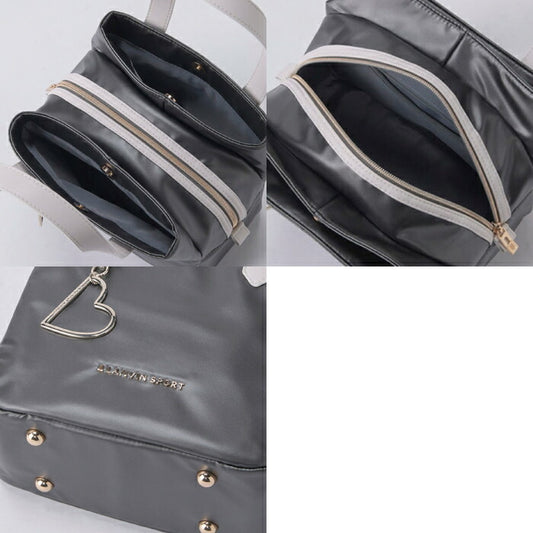 LANVIN SPORT ランバン スポール ゴルフウェア レディース HEART COLLECTION チャーム付き3層カートバッグ 本体ファスナー付き チャーム取り外し可能 vg6stt55l