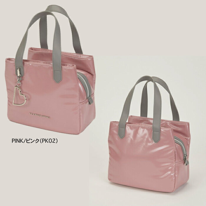 LANVIN SPORT ランバン スポール ゴルフウェア レディース HEART COLLECTION チャーム付き3層カートバッグ 本体ファスナー付き チャーム取り外し可能 vg6stt55l