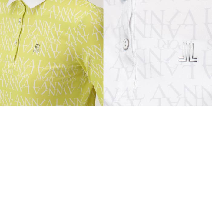 LANVIN SPORT ランバン スポール レディース 25周年 総柄ロゴプリント長袖シャツSUNSCREEN VLV106120