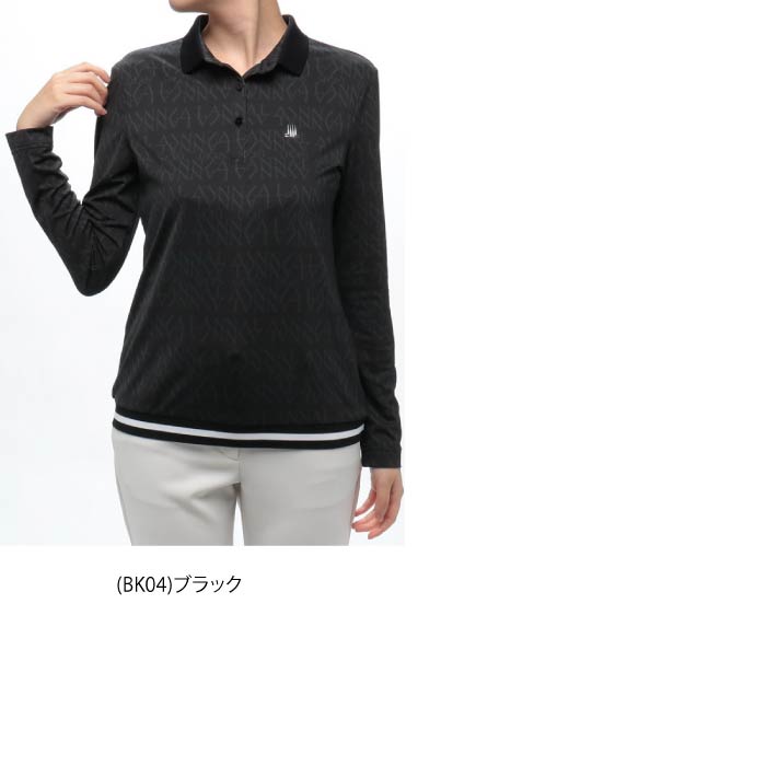LANVIN SPORT ランバン スポール レディース 25周年 総柄ロゴプリント長袖シャツSUNSCREEN VLV106120