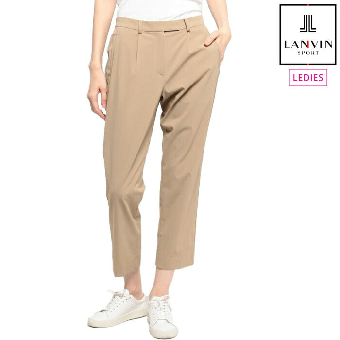 ランバンスポール 新品タグ付き ストレッチ ドロスト クロップドパンツ ウェア LANVIN SPORT クロップドパンツ【ストレッチ】 -デサントストア