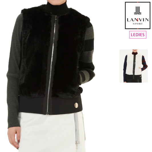 LANVIN SPORT ランバン スポール レディース エコファーアウターベスト【蓄熱保温裏地付き】 VLW655134N