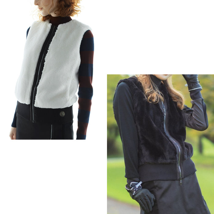 LANVIN SPORT ランバン スポール レディース エコファーアウターベスト【蓄熱保温裏地付き】 VLW655134N