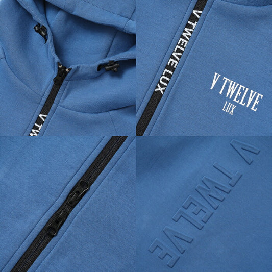 V12 ヴィトゥエルブ ゴルフウェア メンズ LX DB JKT フロントジップ パーカー ストレッチ 保湿 伸縮 VLX2520-SW14