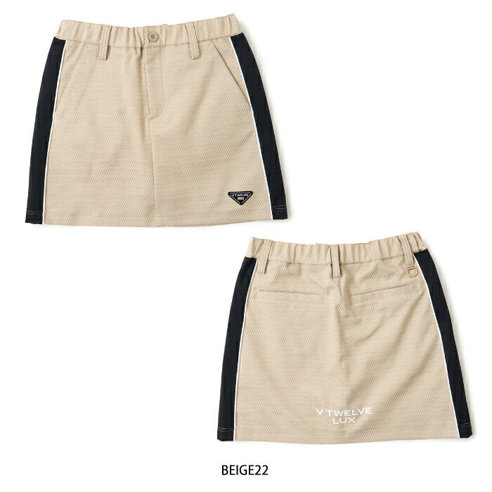 V12 ヴィトゥエルブ ゴルフウェア レディース LX JAQ SKIRT スカート ストレッチ セットアップ対応 vlx2620-sk02