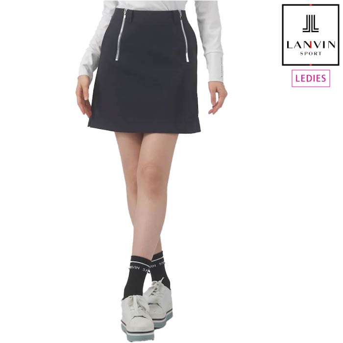 LANVIN - coco 中古 ランバンスポール LANVIN SPORT レディース スカート 40(L) 紺 ネイビー ダンボール素材 中古 レディース ランバンスポール LANVIN SPORT スカート 40(L
