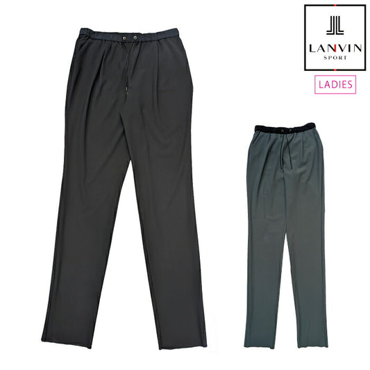 LANVIN SPORT ランバン スポール ゴルフウェア レディース ウェストギャザーフルレングスパンツ VLX805149N