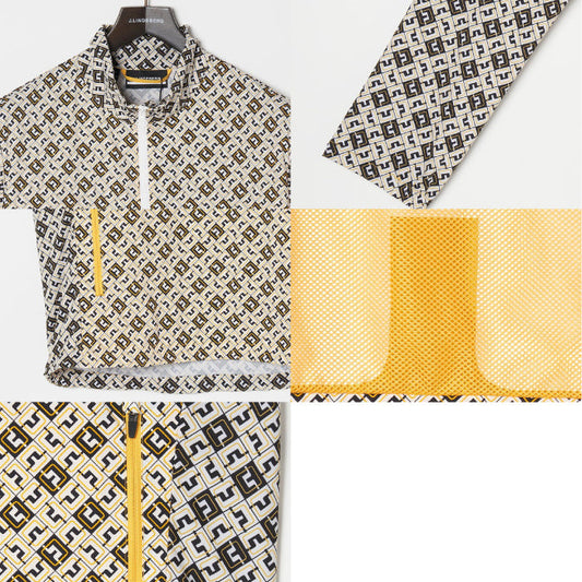 J.LINDEBERG ジェイリンドバーグ メンズ メッシュブリッジウィンドブレーカー 撥水加工 071-57914