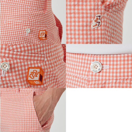 ZOY ゾーイ メンズ MENS サッカーギンガム ロングパンツ 吸水速乾 071422415