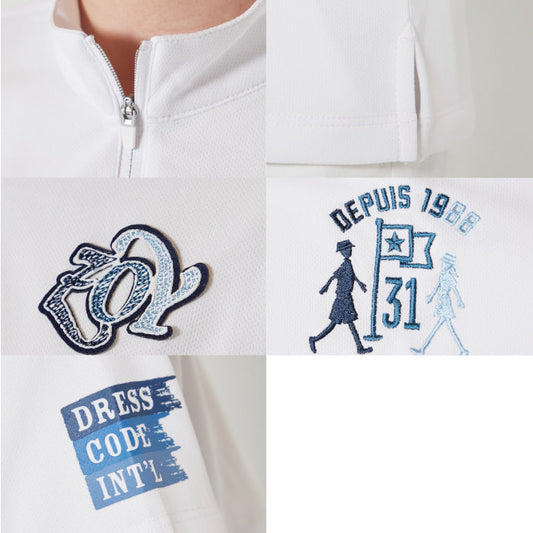 ZOY ゾーイ レディース WOMENS スペースマスターピンメッシュ 半袖ポロシャツ UVカット効果 071622010