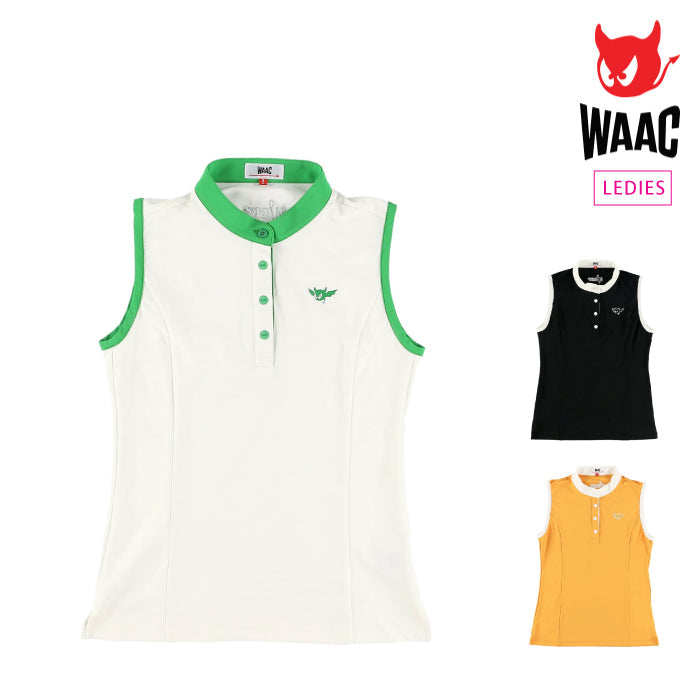 WAAC ワック レディース WOMENS 鹿の子 ノースリーブシャツ 【吸汗・速乾素材】 072232070