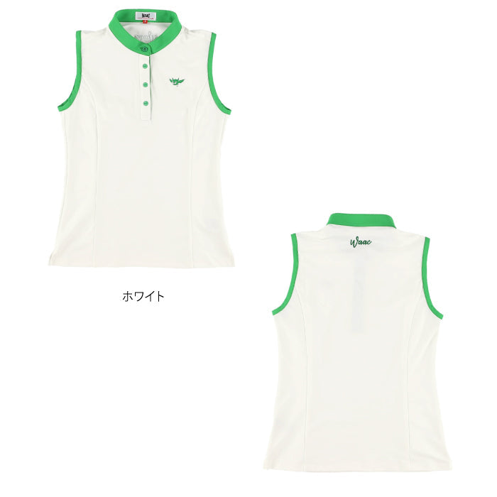 WAAC ワック レディース WOMENS 鹿の子 ノースリーブシャツ 【吸汗・速乾素材】 072232070