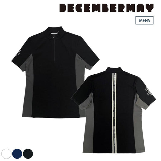 DECEMBERMAY ディセンバーメイ メンズ Pique High neck Zipper 吸湿速乾 ストレッチ 1-205-0128