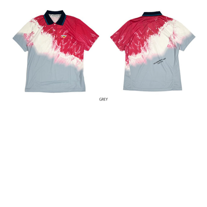 DECEMBERMAY ディセンバーメイ メンズ Coastline print non sleeve polo UVカット 1-205-0133