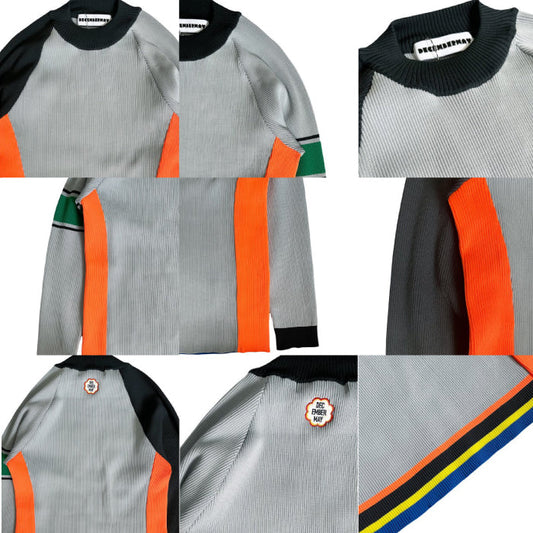 DECEMBERMAY ディセンバーメイ メンズ Asymmetric color knit 超軽量 1-205-1017