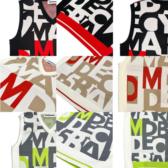 DECEMBERMAY ディセンバーメイ メンズ Graffity knit vest ニットベスト 1-205-1022