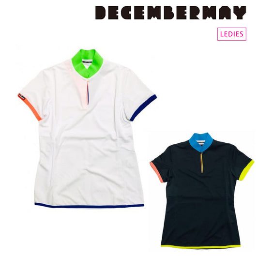 DECEMBERMAY ディセンバーメイ レディース Asymetly skipper Polo UVカット 吸湿速乾 2-105-0119