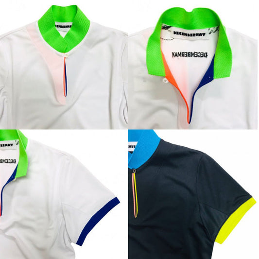 DECEMBERMAY ディセンバーメイ レディース Asymetly skipper Polo UVカット 吸湿速乾 2-105-0119
