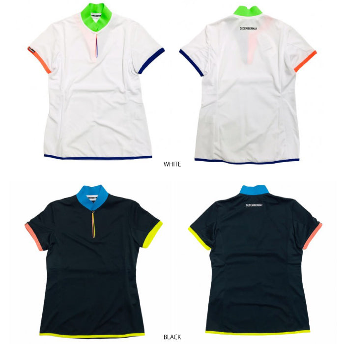 DECEMBERMAY ディセンバーメイ レディース Asymetly skipper Polo UVカット 吸湿速乾 2-105-0119