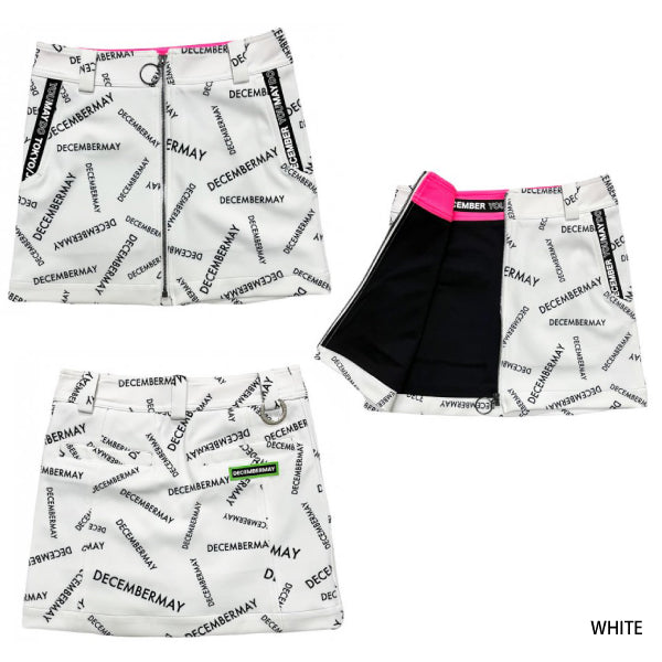 DECEMBERMAY ディセンバーメイ レディース Random logo full zip skirt トラペーズスカート フルジップ仕様 2-112-2520