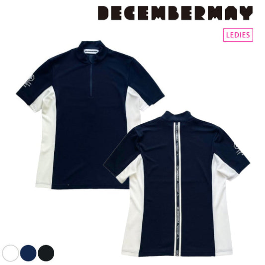 DECEMBERMAY ディセンバーメイ レディース Pique High neck Zipper 吸湿速乾ストレッチ 2-205-0128