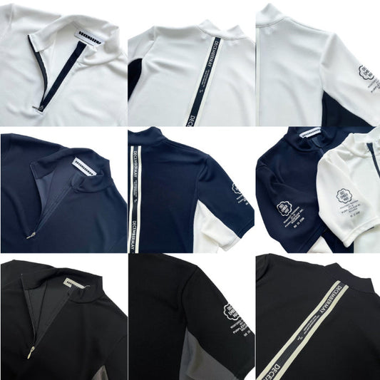 DECEMBERMAY ディセンバーメイ レディース Pique High neck Zipper 吸湿速乾ストレッチ 2-205-0128