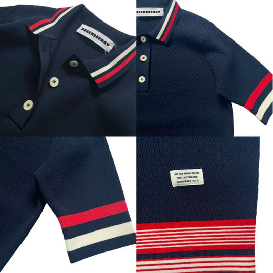 DECEMBERMAY ディセンバーメイ レディース Chronicle thermal knit Polo neo 2-205-1019