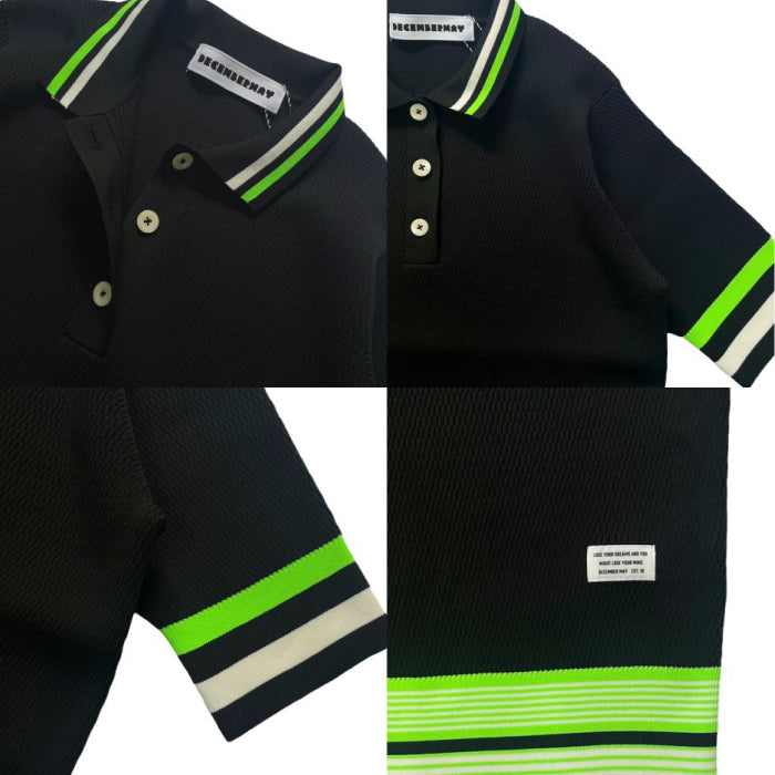 DECEMBERMAY ディセンバーメイ レディース Chronicle thermal knit Polo neo 2-205-1019