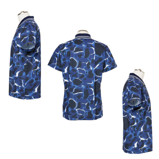 Dance With Dragon ダンスウィズドラゴン メンズ ロゴパターンプリントポロ 日本製 D1-115323