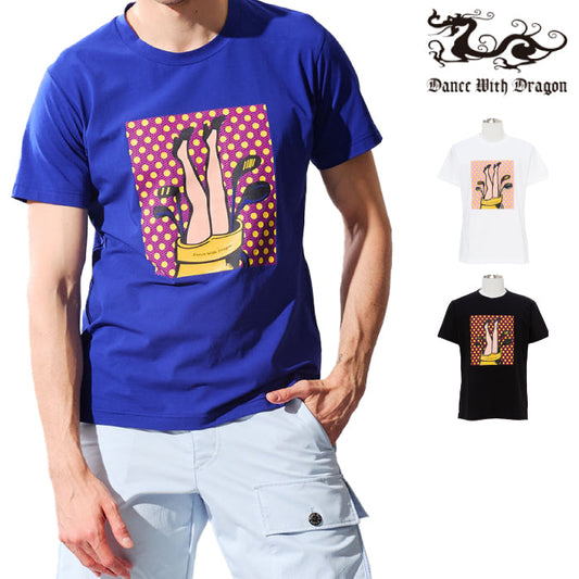 Dance With Dragon ダンスウィズドラゴン メンズ TWISTEDDRYベア天Tシャツ 日本製 D1-115326