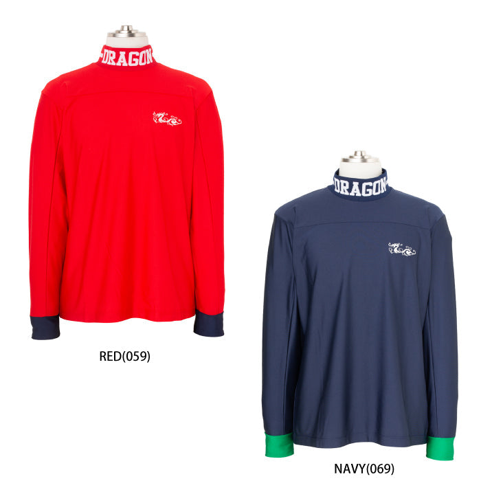 Dance With Dragon ダンスウィズドラゴン メンズ スリートーンモック ストレッチ 吸汗速乾 制菌 抗菌防臭 D1-129111