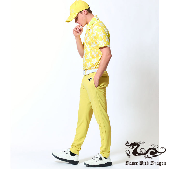 Dance With Dragon ダンスウィズドラゴン メンズ スターメッセージプリントシャツ衿ポロ D1-132331